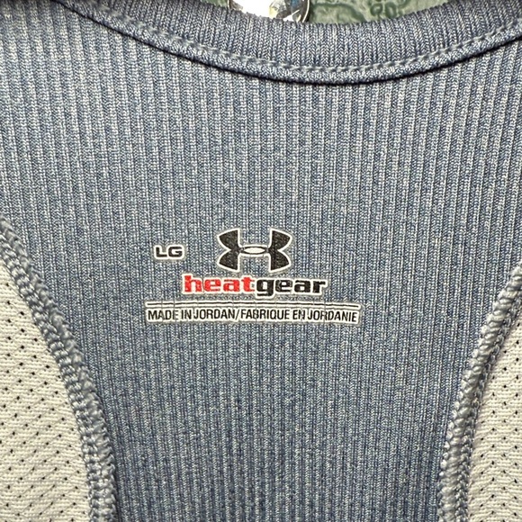Under Armour Heat Gear Women's Heathered GrayTank Top Sleeveless Size Large - Picture 2 of 6